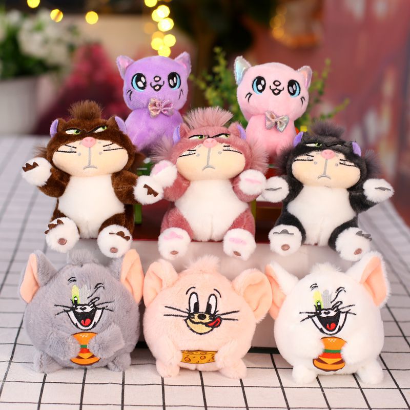 Picture of Cute Lucifer Kitten Mouse Pendant Plush Toy Doll Bag Pendant Doll Keychain Grasp