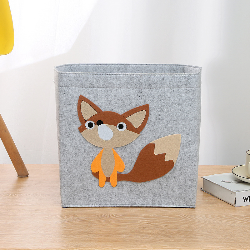 Picture of Felt Bag Cartoon Storage Basket Kidsren's Toy Dirty Clothes Storage Box Handbag Large Capacity Dirty Clothes Storage Essential
