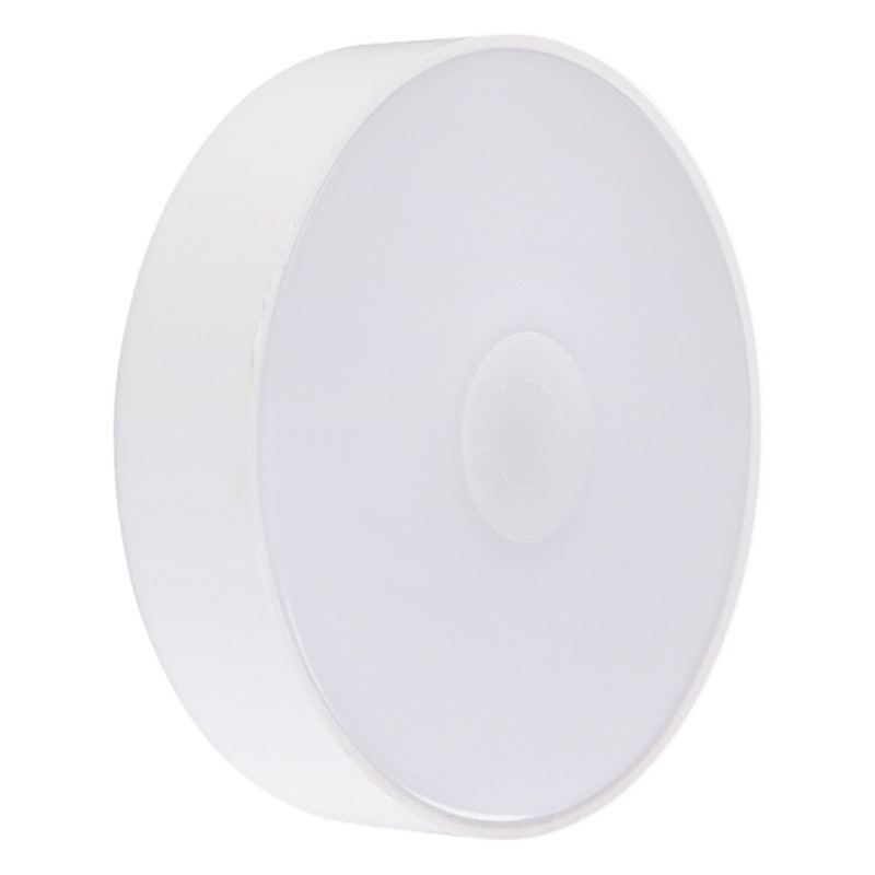 Magnetic Led Human Body Sensor Lamp Dormitory Corridor Bedroom Bedside Handheld Installation-Free Three-Color Sensor Night Light