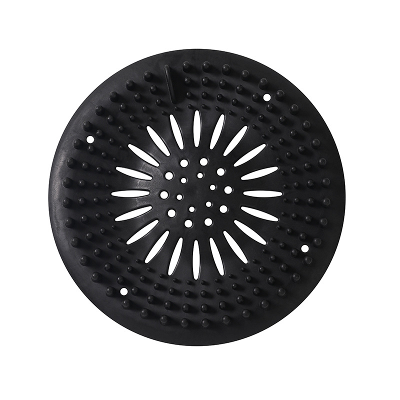 Picture of Sink anti-clogging silicone floor drain cover bathroom drain hair anti-clogging filter sewer filter