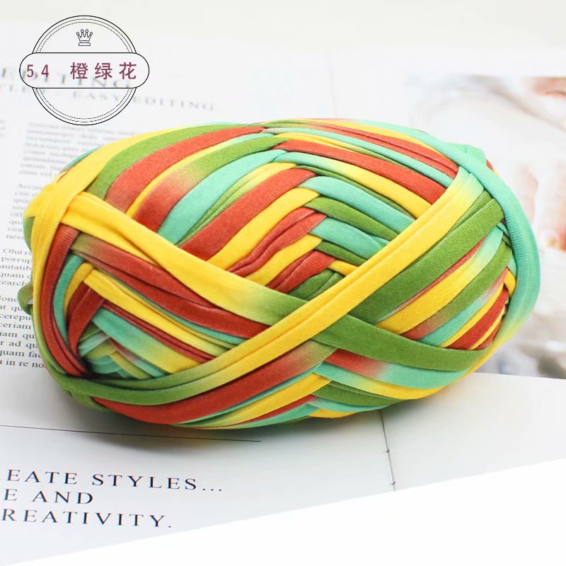 Picture of Wool color cloth thread handmade Hyun-A with woven bag yarn fancy segment dyed cloth hook wool wholesale