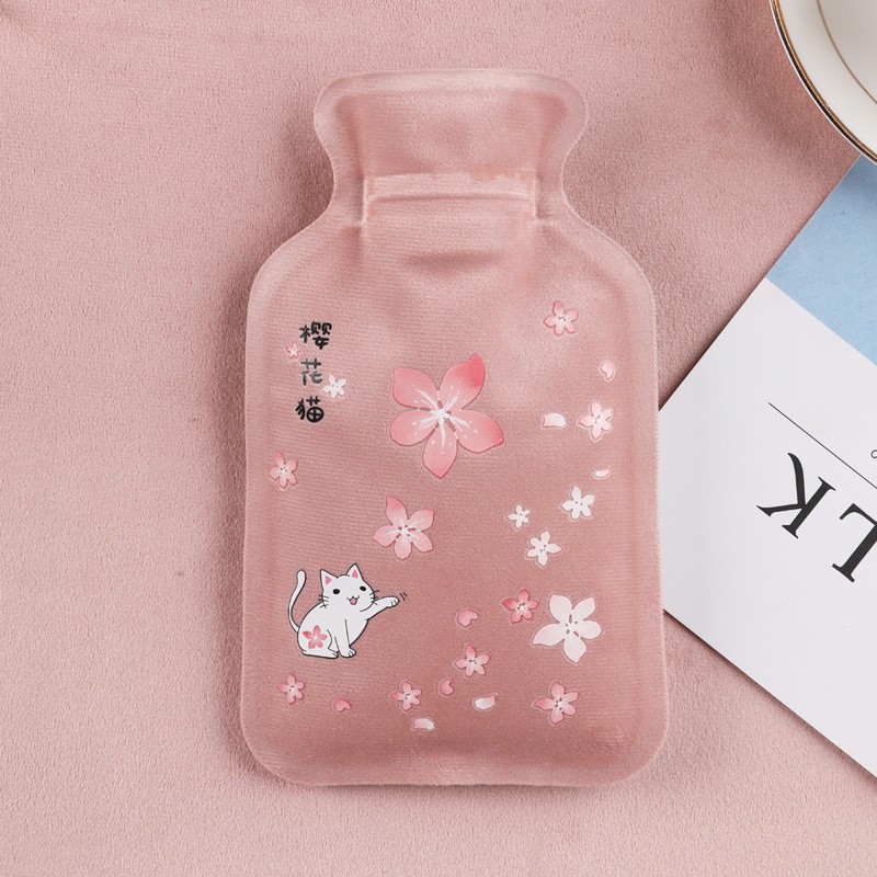 Picture of Customized new short plush hot water bag filled with water hot water bag filled with water hot water bag printed LOGO hand warmer