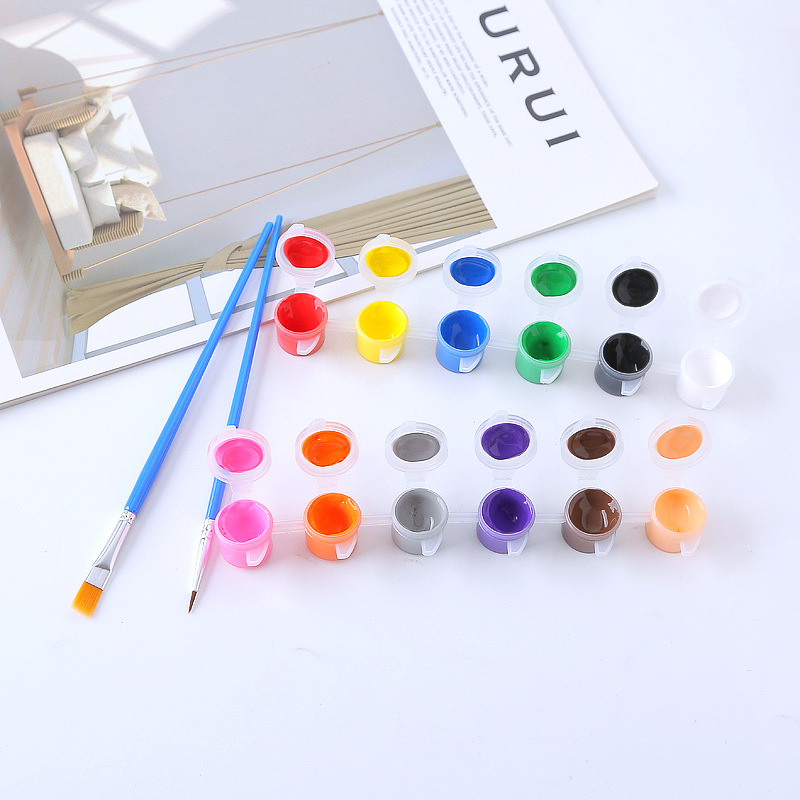 Picture of Children's Waterproof Acrylic Pigment Strip Kindergarten DIY Fine Arts Graffiti Gypsum Pigment Kite Painting Pigment