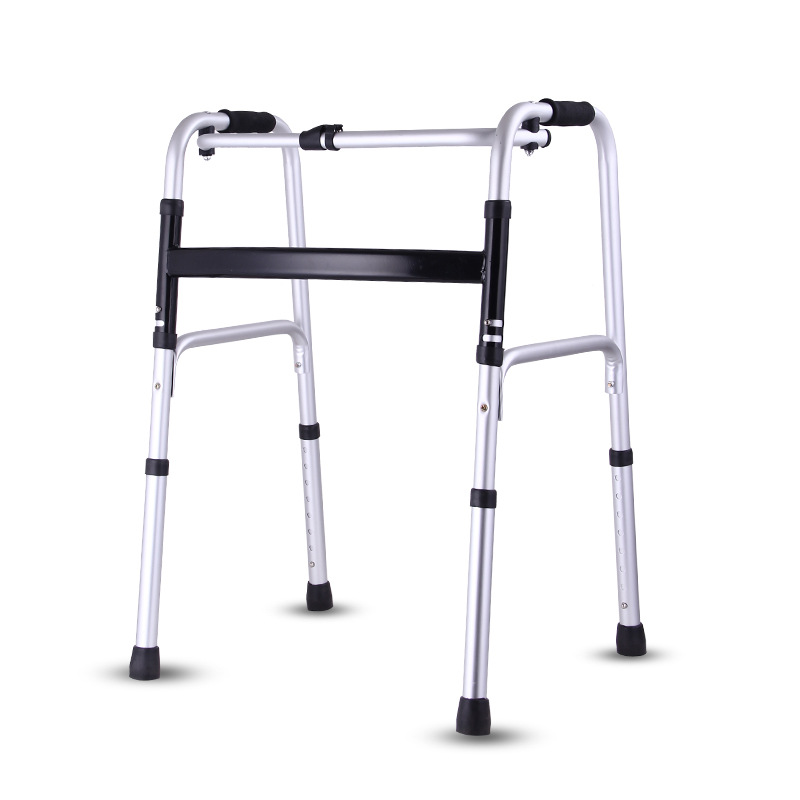 Elderly Walker Walker aluminum alloy Walker adjustable height foldable Walker four-legged crutch