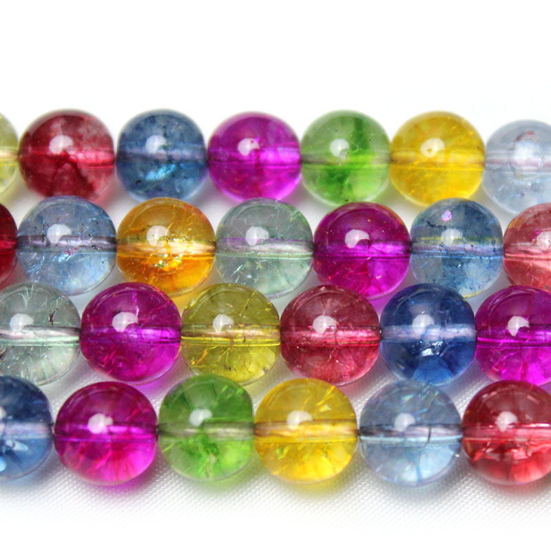 Picture of Synthetic yellow green pink popcorn crystal beads diy bracelet jewelry accessories burst beads loose beads semi-finished products wholesale