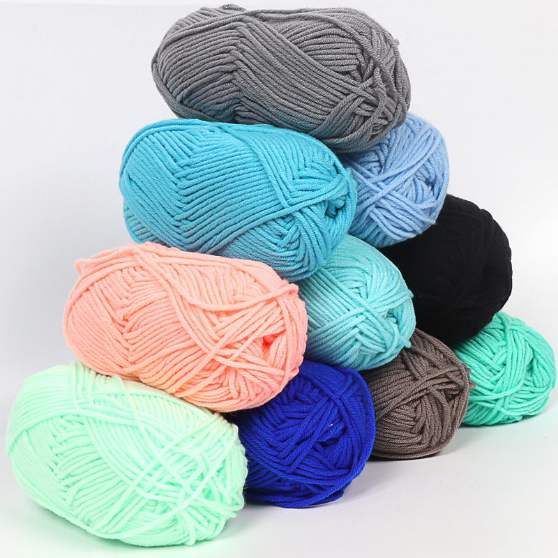 Tang 5 strands milk cotton baby thread handmade crochet diy sweater cotton thread scarf doll coarse wool wholesale