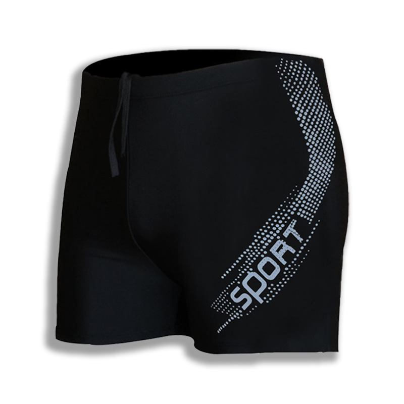 Picture of Men's Swimming Trunks Boxer Anti-embarrassment Quick-drying Running Breathable Cool Coconut Shorts Swimsuit Beach Pants for Summer