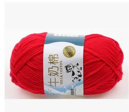 Picture of Five strands of milk cotton medium thick cotton yarn acrylic wool hook shoes wholesale Tang 5 strands of wool wholesale