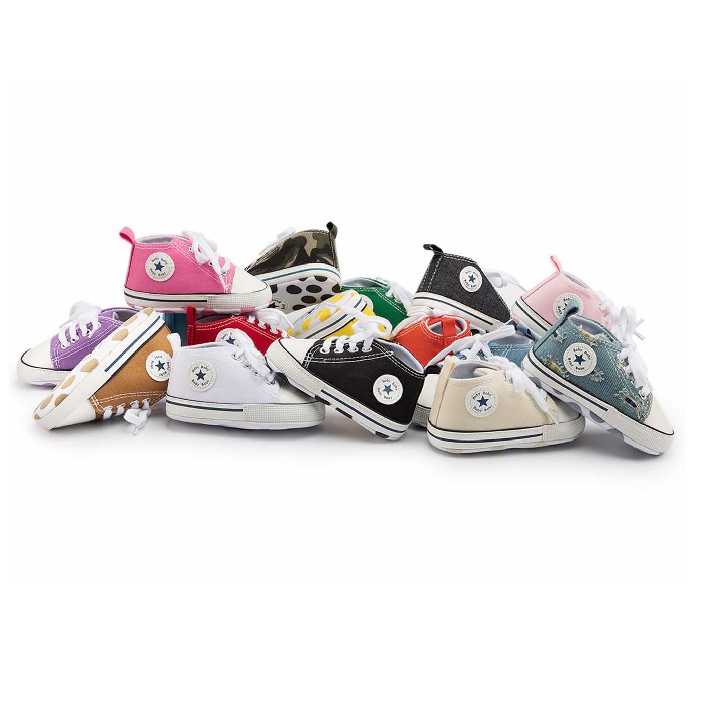 Picture of Amazon popular baby shoes baby shoes classic canvas shoes children's shoes soft bottom toddler shoes baby shoes