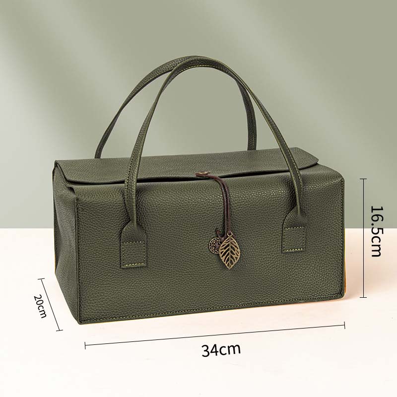 Picture of in stock High-grade Leather Red Wine Gift Box Double Pack Accompanying Gift Big Fortune Bag Business Gift Wine Packaging Box