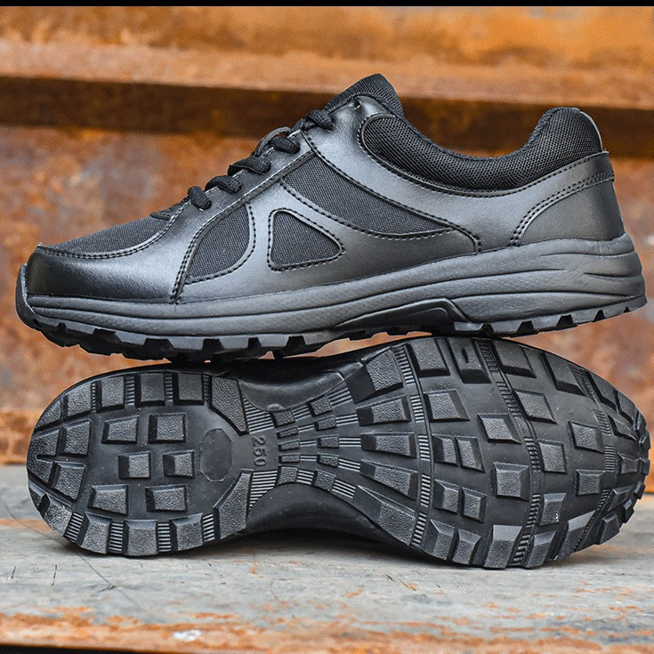 Training Shoes Men's New Black Lightweight Fire-fighting Physical Training Shoes Breathable Labor Protection Shoes Outdoor Hiking and Mountaineering Shoes