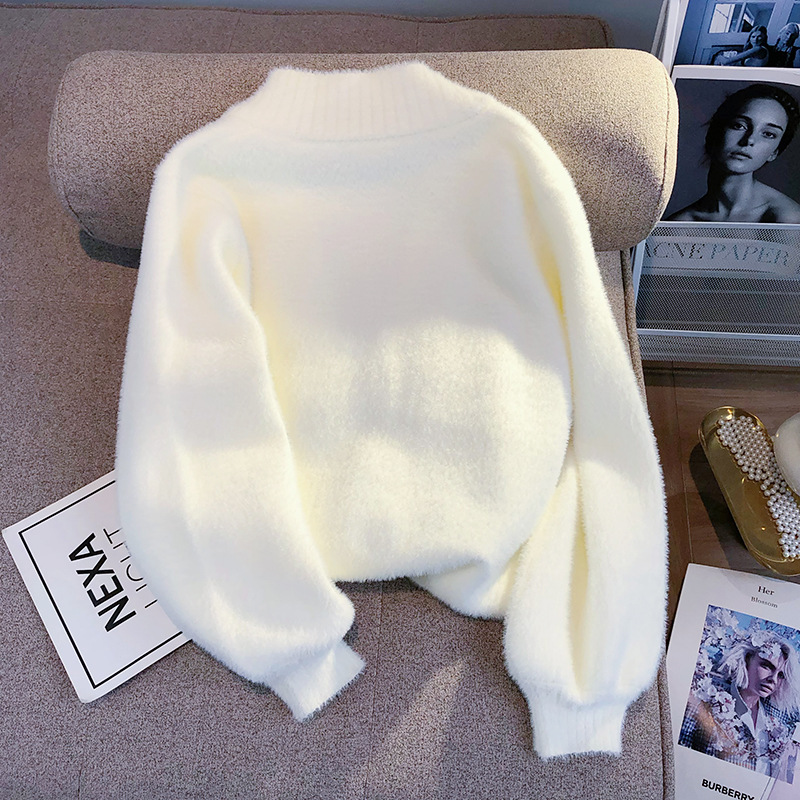 Picture of 2024 New Spring and Autumn Furry Knitted Sweater Cardigan Tops Small Warm Long Sleeve Style Top for Women