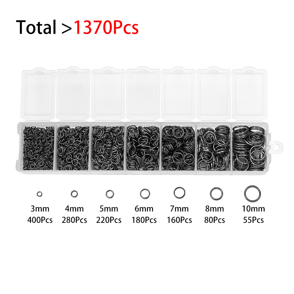 Picture of Earring material set single ring flat ring jump ring iron ring bracelet necklace buckle accessories DIY jewelry material set