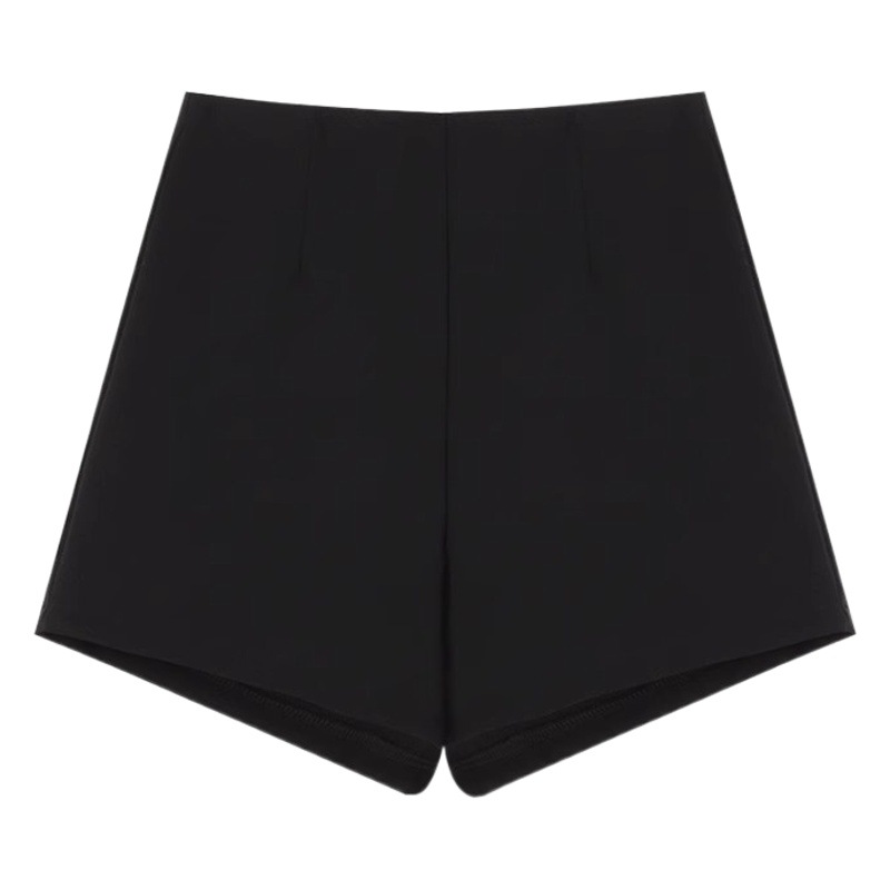 Winter Shorts Women's Outer Wear High Waist 2025 New Slim Boots Pants fleece-lined Leggings Hot Pants Black Shorts Autumn and Winter