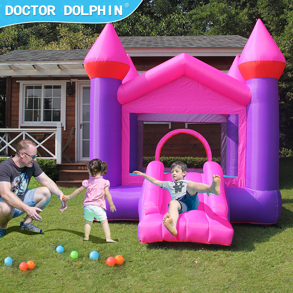 Factory Direct Sale Small Indoor Inflatable Castle Household Inflatable Slide Children's Inflatable Castle Indoor and Outdoor Inflatable Bouncing Bed