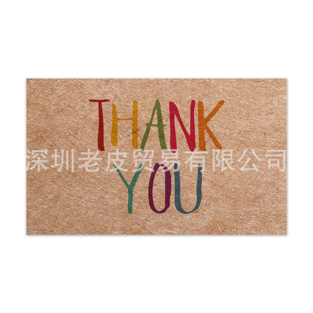 Picture of Cross-border wholesale White thank you card praise card thank you gift card packaging Kraft paper thank you card