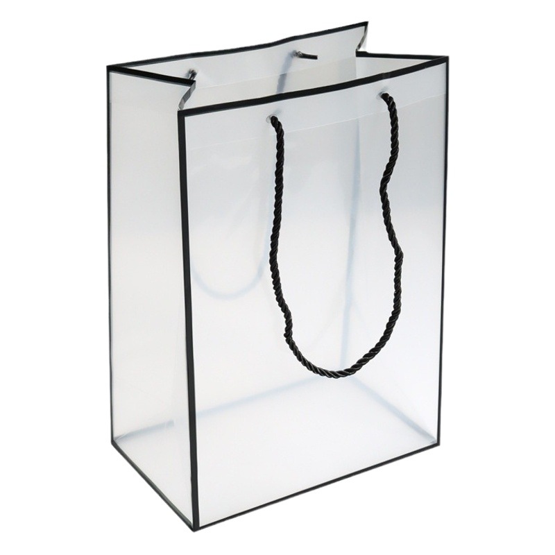 PVC window handbag spot wholesale border transparent bouquet packaging flower bag floral gift box florist