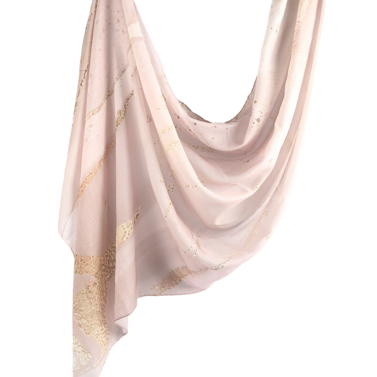 Picture of Best-Selling Watercolor Tie-Dye Cotton Scarf Arabian Satin Polyester Long Scarf Turkish Middle Eastern Scarf