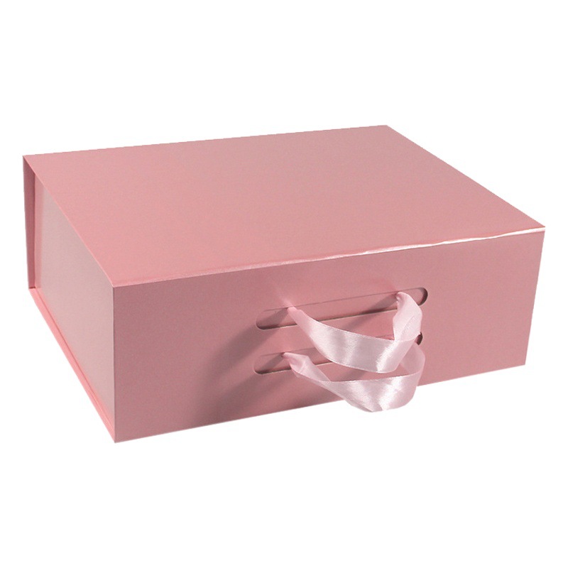 Factory wholesale in stock high-grade gift packaging box foldable flip paper box flip magnetic suction gift box customization