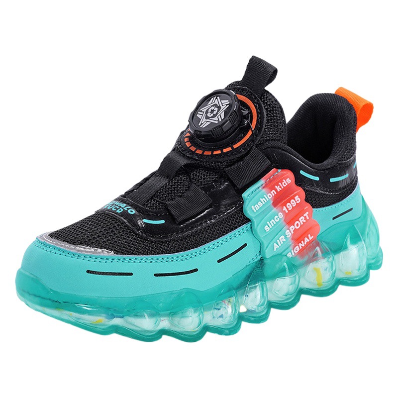 Ag.Dog Autumn Trendy Sports Shoes for Boys and Girls with Rotating Buckle, Breathable Non-Slip Casual Children's Running Shoes 2025