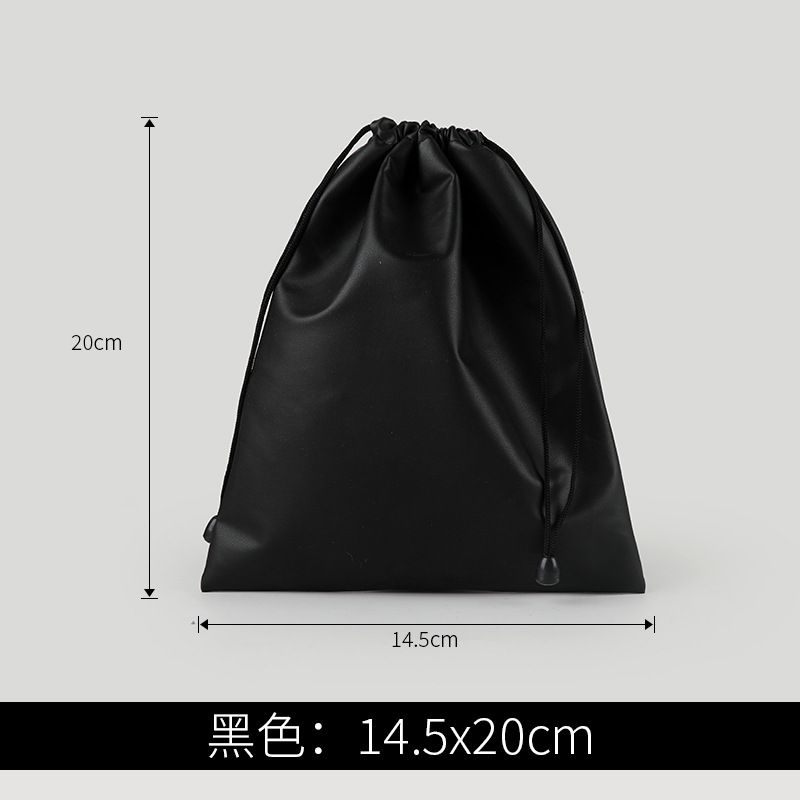 Picture of Color pu mobile power headset waterproof cloth bag mobile phone charging treasure drawstring pocket jewelry storage bag printing