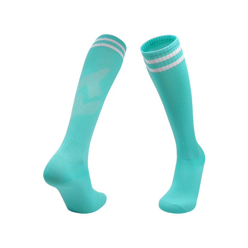 Picture of Autumn and Winter Two-Bar Soccer Socks, Breathable and Sweat-Absorbent, Long Striped Sports Socks, Thin High-Tube Professional Training Socks Wholesale
