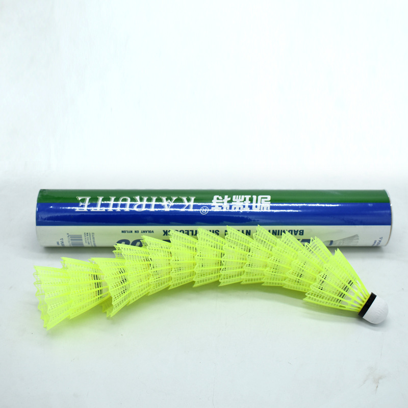 Picture of Plastic badminton beat-resistant King genuine goods nylon badminton 12 PCs non-rotten outdoor windproof training badminton