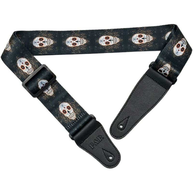 Printed guitar strap PP guitar strap wholesale Bakelite universal strap heat transfer musical instrument webbing
