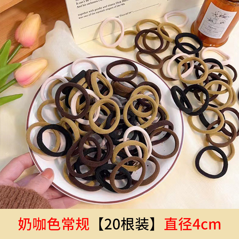 Picture of Single Wholesale Black Headband Hair Tie for Women Korean Style High Elasticity Does Not Hurt Hair Rubber Band High Ponytail Baby Hair Accessories