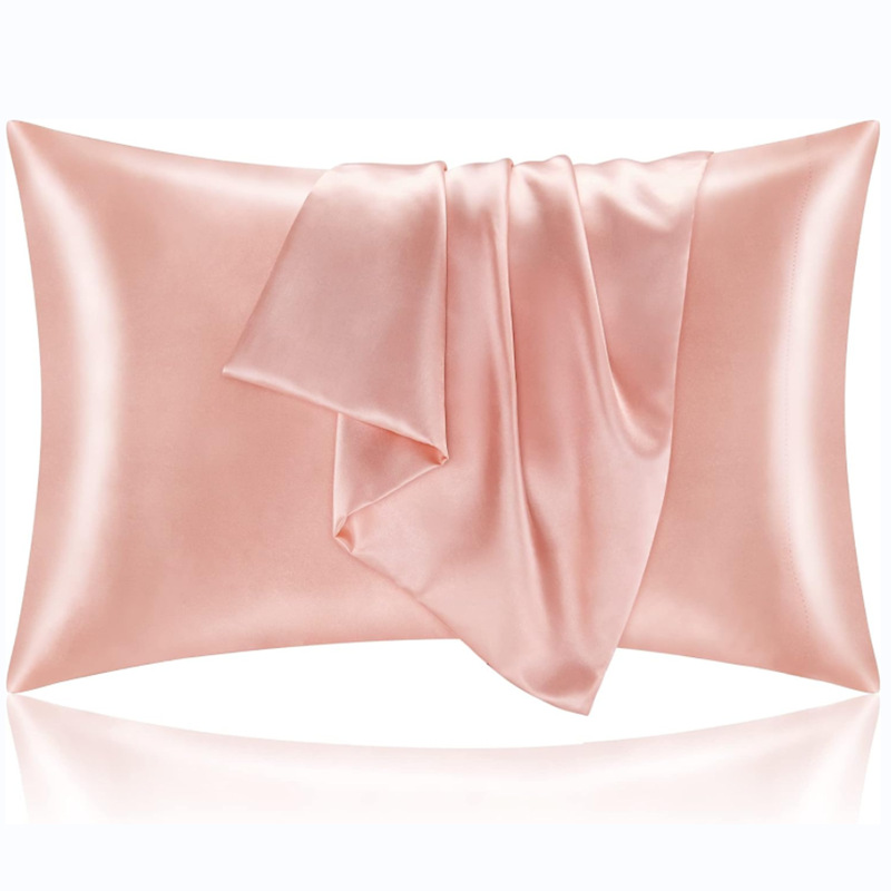 Hotel Pillowcase Hair Skin Coral Pillowcase 2 Set Soft Similar Imitation Silk Pillowcase with Envelope Seal