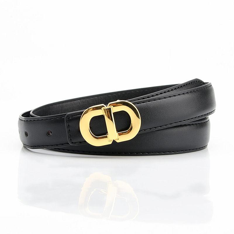 Picture of New Women's Alloy Buckle Belt All-match Simple Fashion Trend Matching dress Dress Pants Women's Belt