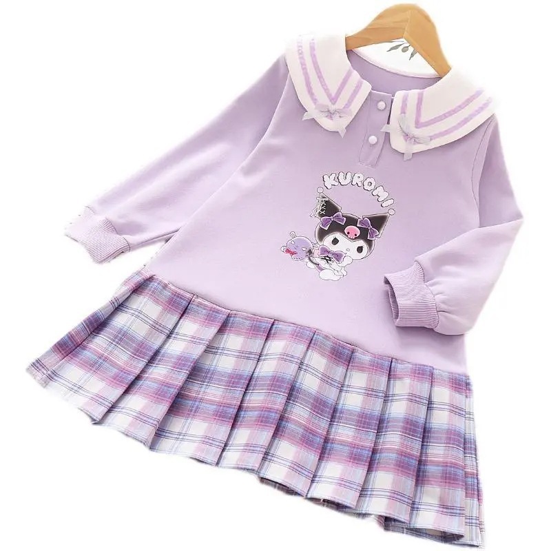 Picture of Cyber Celebrant Baby Girl Korean Style Autumn Wear Casual Long-sleeved dress Big Boy Spring and Autumn New Fashionable Cartoon Princess Dress