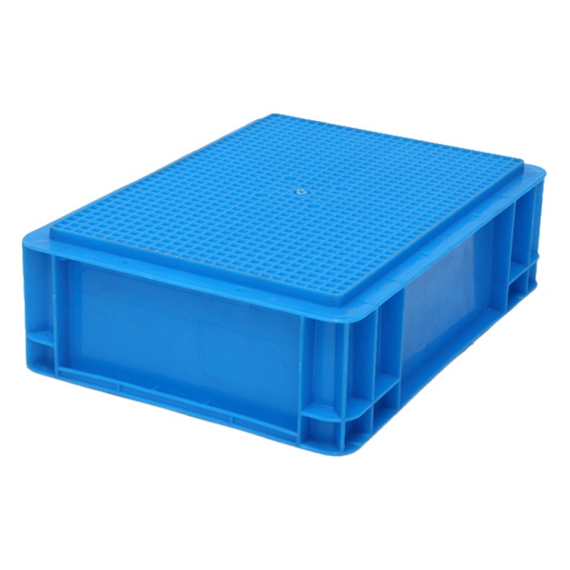 Blue gray EU4311 plastic logistics transportation European standard auto parts plastic box rectangular transfer storage box thickened