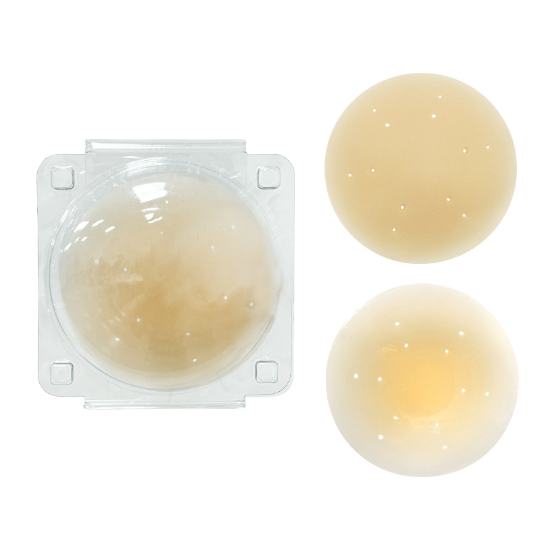 Picture of New breathable invisible black Technology anti-bump thin breast stickers seamless thin areola stickers solid silicone chest stickers