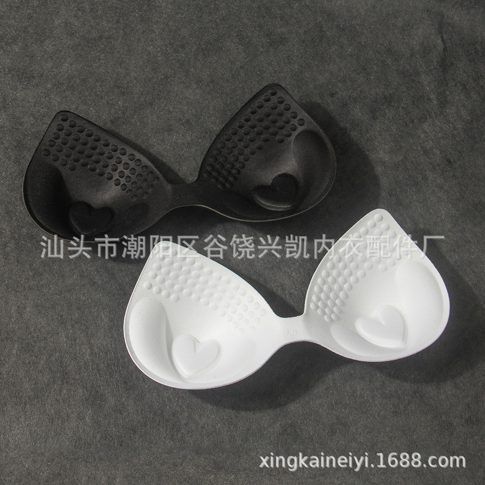 Heart-shaped sponge chest pad Original manufacturer One-piece underwear cup bra chest wrap removable chest pad