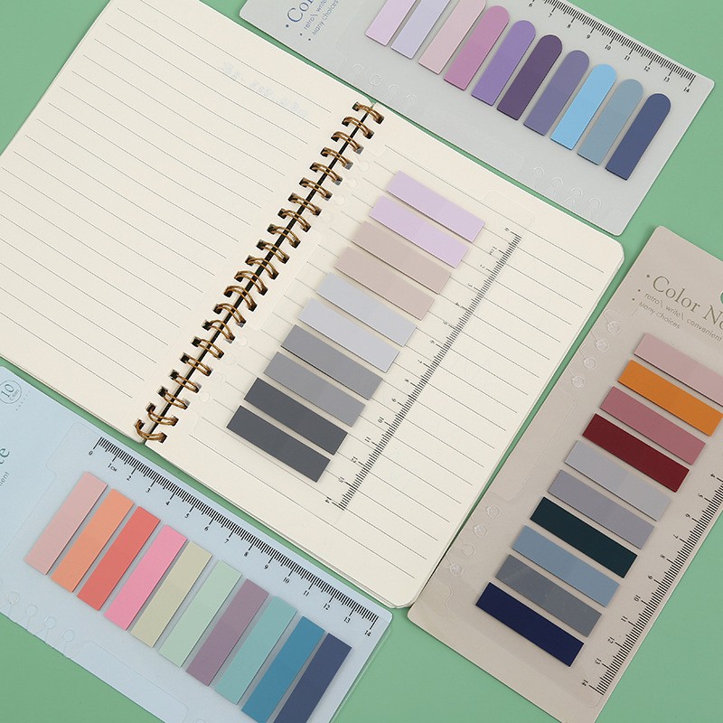 Retro pet loose-leaf Post-it notes student Index Post-it notes hand account ruler collage combination 14