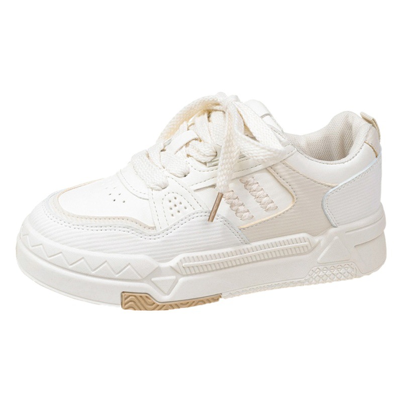 Popular White Shoes for Women 2025 Spring Trendy New Spring & Fall Versatile Casual Sports Sneakers Niche Sneakers