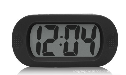 Silicone clock student clock for the elderly large character clock non-slip creative electronic alarm clock