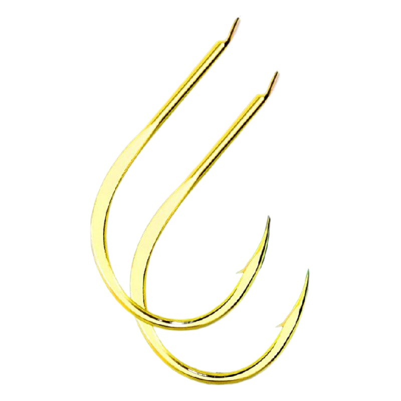 Qianyou fishhook trunk hit gold copper protrusion Qianyou flat mouth barbed flat hit fishhook bulk competitive fishhook