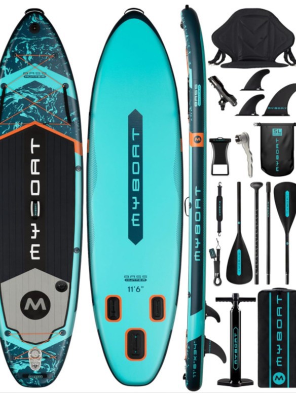 Surfboard, adult water standing paddleboard, foldable, portable inflatable SUP paddleboard, racing paddleboard