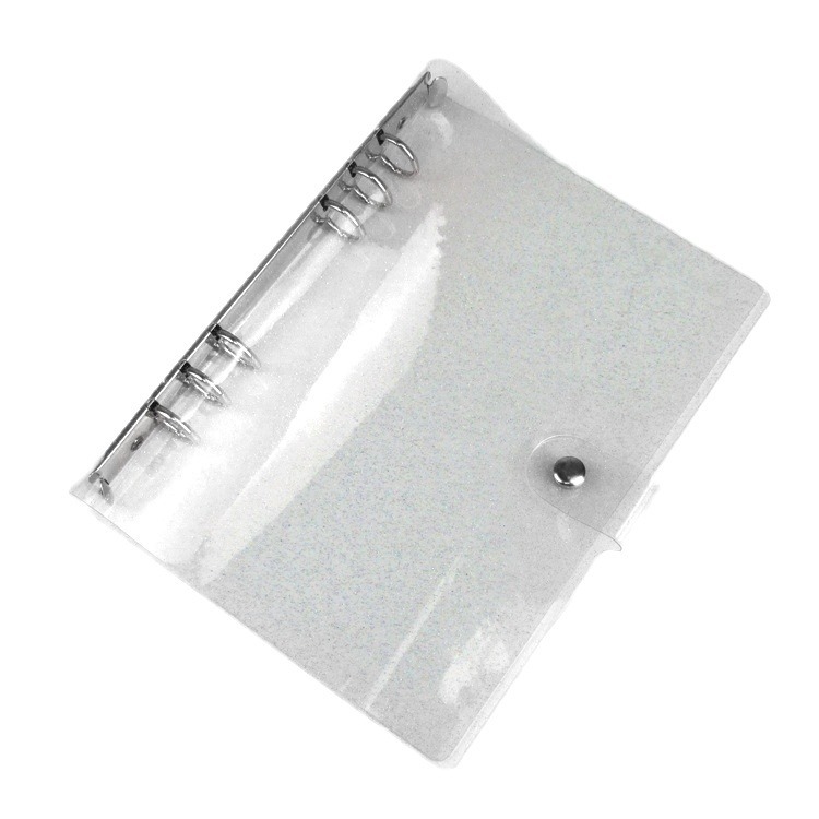 Picture of Ready-Made Pvc Transparent Binder Cover, Portable Travel Binder Set, Student Planner Notebook Binder Cover