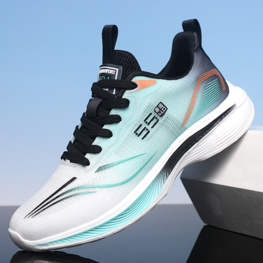 Men's Shoes Running Shoes Summer New Mesh Breathable sneaker Student Casual Shock Absorbing Lightweight Soft Sole Racing Shoes
