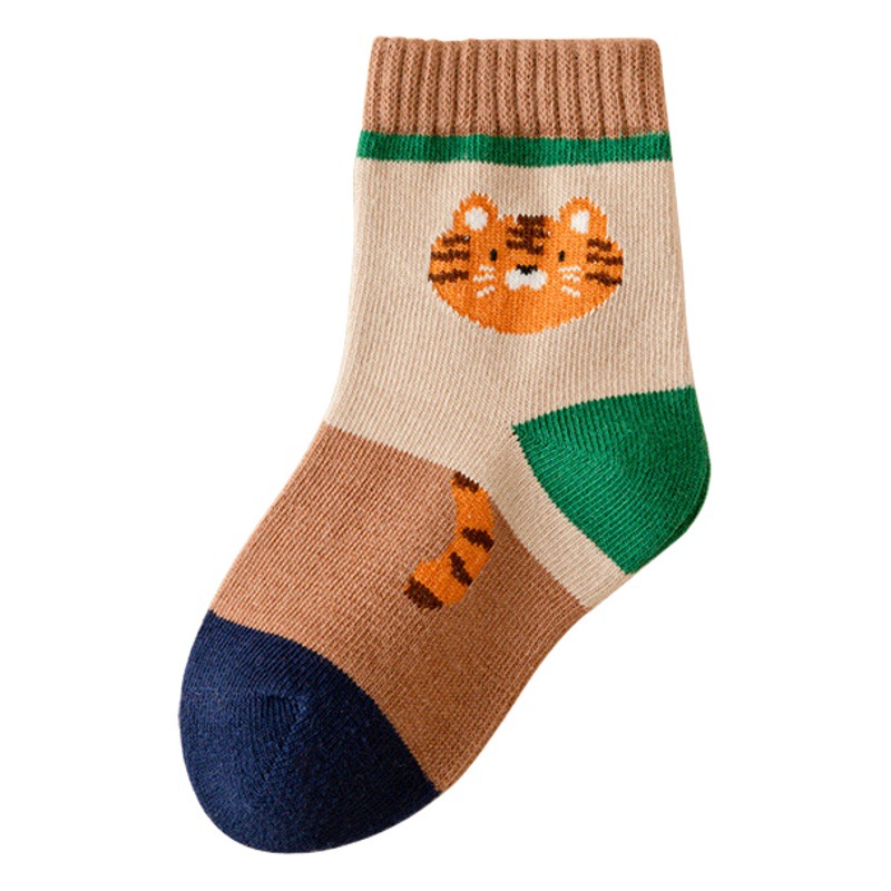 Picture of New Autumn Children's Socks Mid-tube Socks Boys 6-12 Years Old Cotton Socks Children's Socks Girls Baby Socks Spring and Autumn