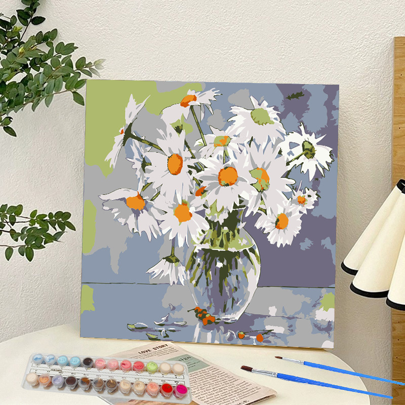 Picture of Digital oil painting landscape Dafen village hand-painted mathematical oil painting coloring painting oil painting flowers flower oil painting wholesale