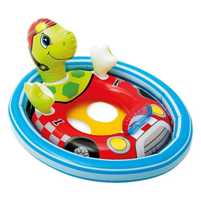 INTEX boys and girls life buoy inflatable seat ring baby floating boat armpit ring cartoon airplane swimming ring
