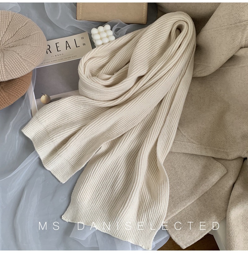 Picture of K-Style 2024 New Scarf for Women in Winter, Versatile Soft and Warm Knitted Thickeneded Ins Student Couple Scarf Trend