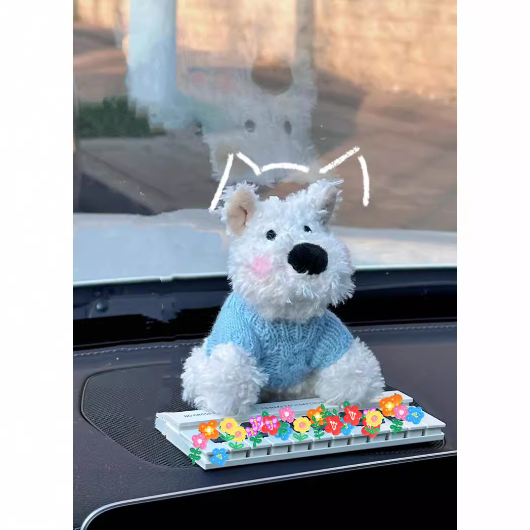Picture of New jellycat pendant cute West Highland pendant keychain puppy bag doll plush schoolbag ornaments