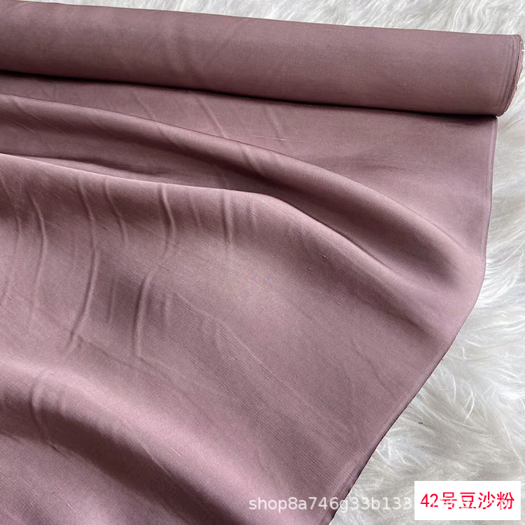 Picture of Solid Color Silk Double Palace Fabric, Crisp Mulberry Silk Double Palace Fabric, Yarn-dyed Double Palace Clothing Cheongsam Top Fabric