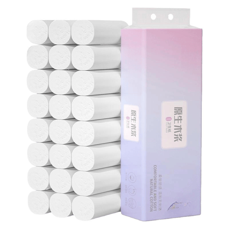 Picture of Toilet Paper Made from Virgin Wood Pulp for Home Use, Coreless Toilet Paper Rolls, Wholesale Box Quantity == Rolls