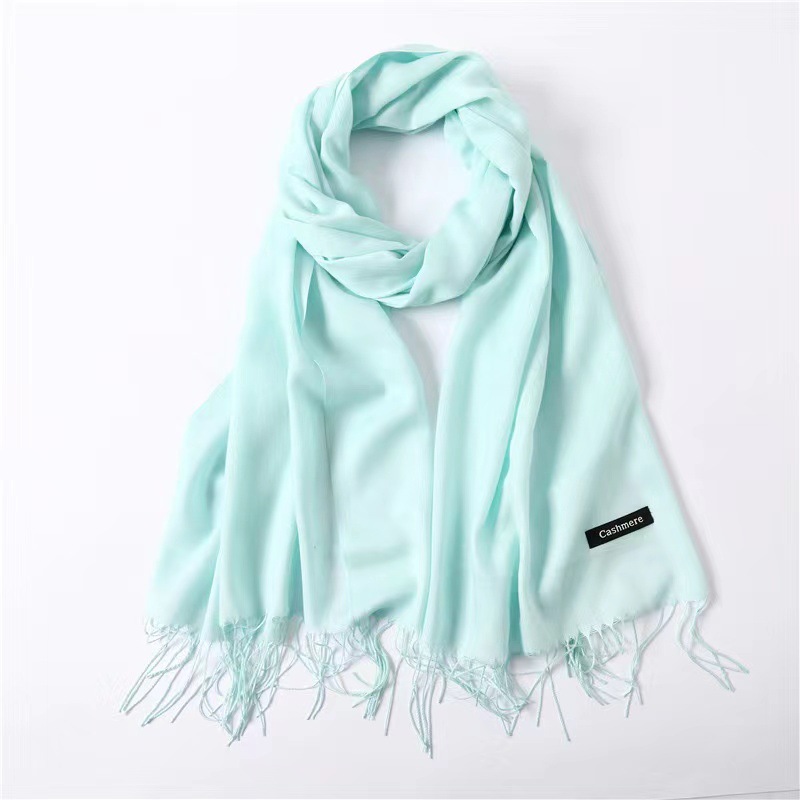 Picture of Imitation Cashmere Scarf for Women in Autumn and Winter, Warm Outer Wear, Japanese and Korean Sweet Gift, Fashionable Shawl, Factory Direct Sales, Cashmere Texture